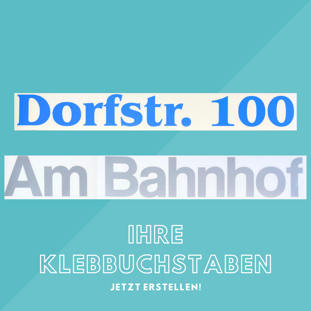 Selbst erstellte Sticker -Beschriftungen